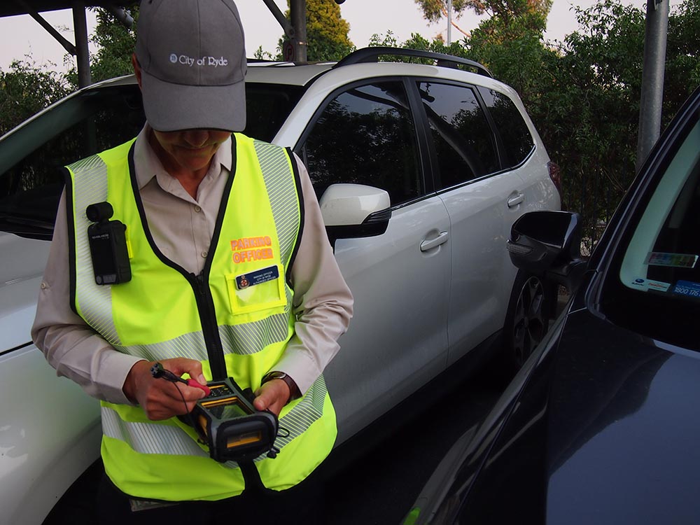 Body worn video on city ranger