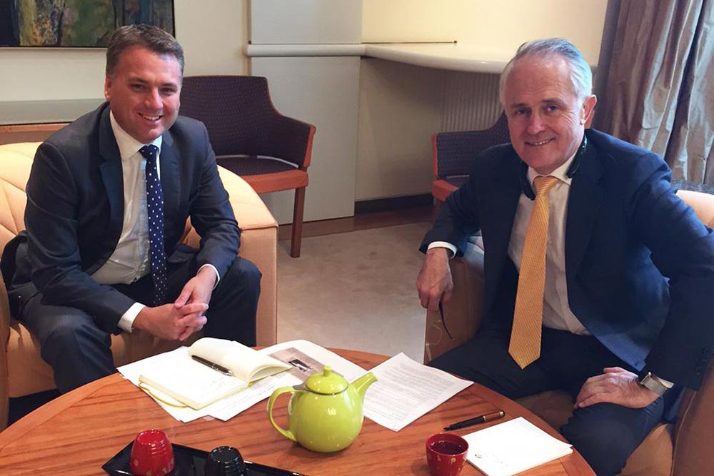 Jamie Briggs takes on another resurrected portfolio as Minister for Cities and Built Environment in Prime Minister Malcolm Turnbull's cabinet reshuffle.