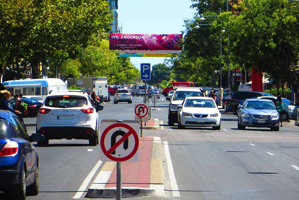 Adelaide planting trees in Gouger Street next to the Adelaide Central Market as part of city’s Greener Streets program.