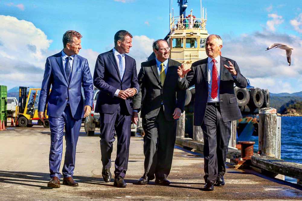 Prime Minister Malcolm Turnbull leads up to the election promising funds for the Port of Eden and Merimbula Airport to help boost tourism in Regional NSW.