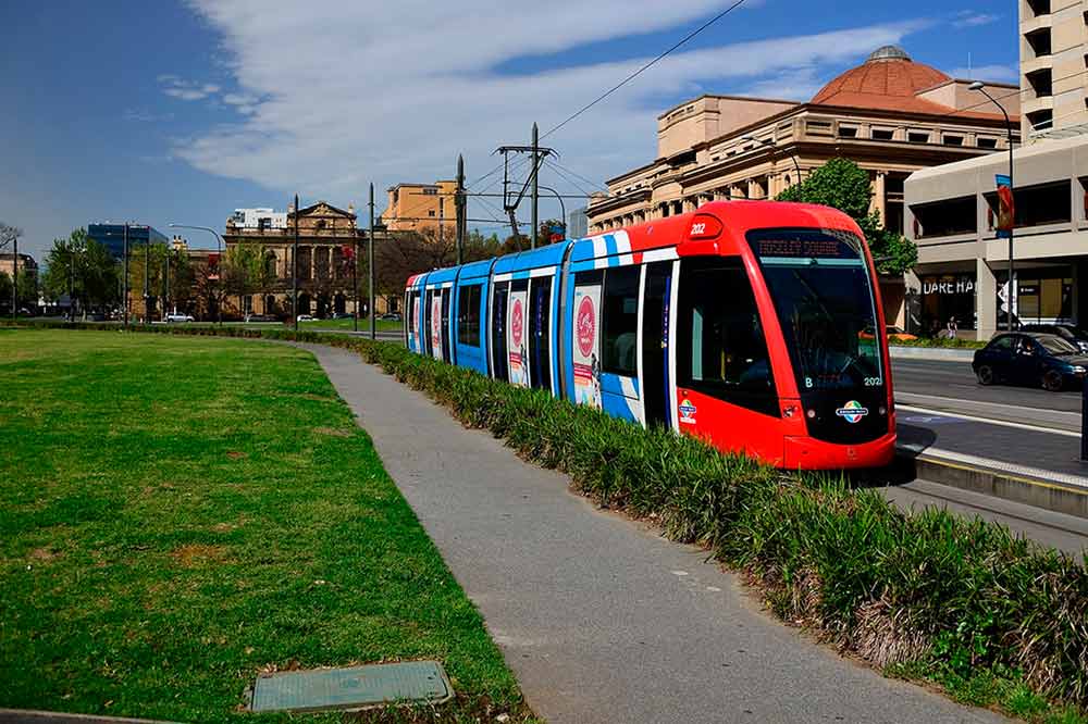 The South Australian government is spending $20 million to add three new trams to its existing network and a new stop at Festival Plaza.