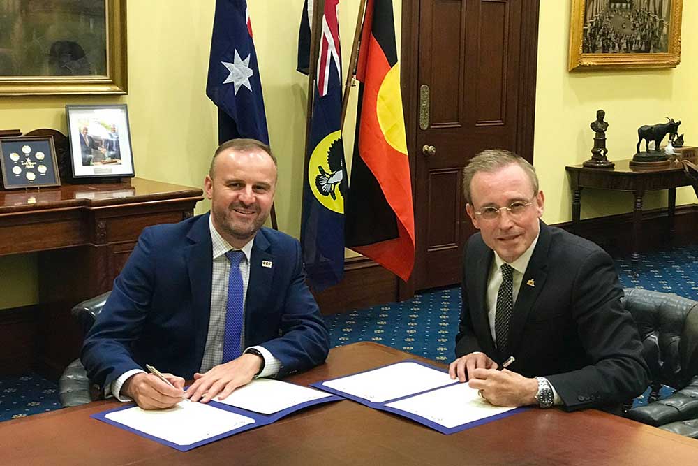 Canberra and Adelaide have teamed up as fellow smart cities to help better enable practices that will improve technological implementations.