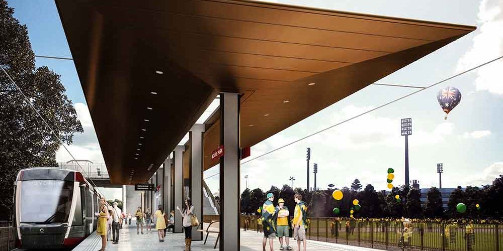 Transport for NSW has unveiled cutting edge designs for stations in Sydney's new light rail extensions, designed by Grimshaw Architects.