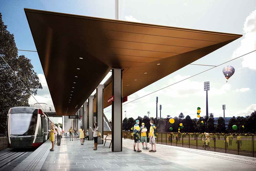 Transport for NSW has unveiled cutting edge designs for stations in Sydney's new light rail extensions, designed by Grimshaw Architects.