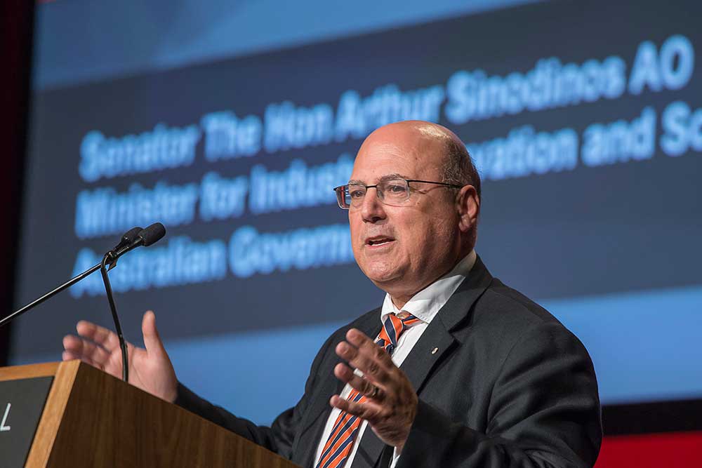 Arthur Sinodinos has slammed criticism of innovation for the notion that it will lead to job losses, retorting that jobs are emerging in other areas.